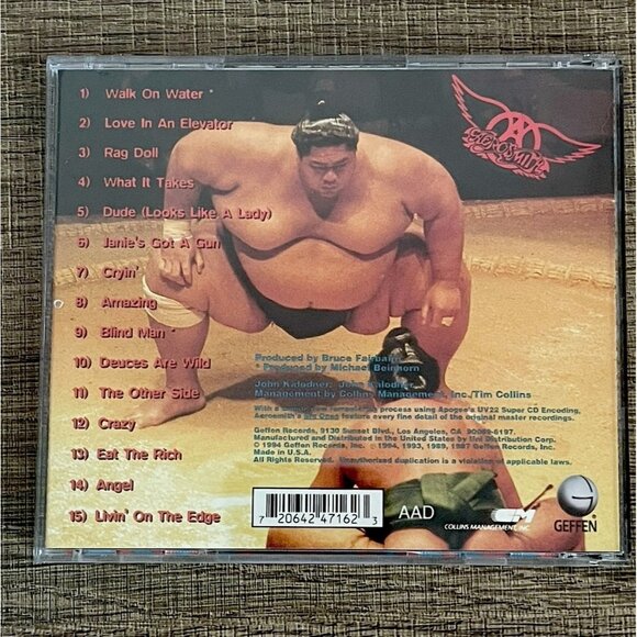 Aerosmith "Big Ones" CD Album 1994 Geffen Records Hits Collection - Picture 3 of 9